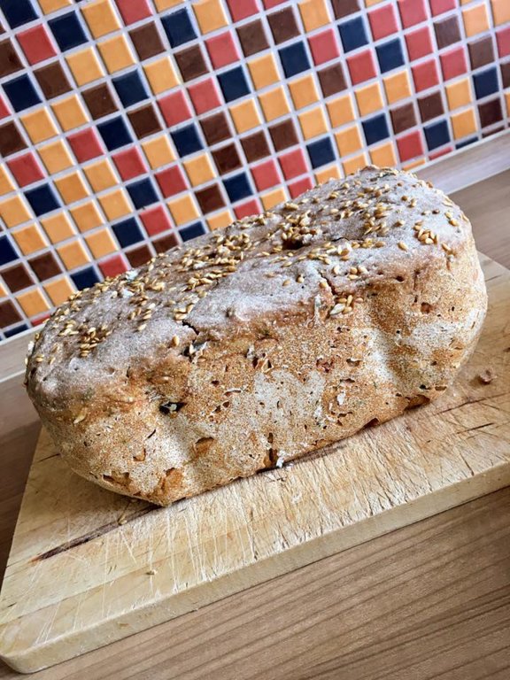Žitno-pohankový chléb ze žitného kvásku